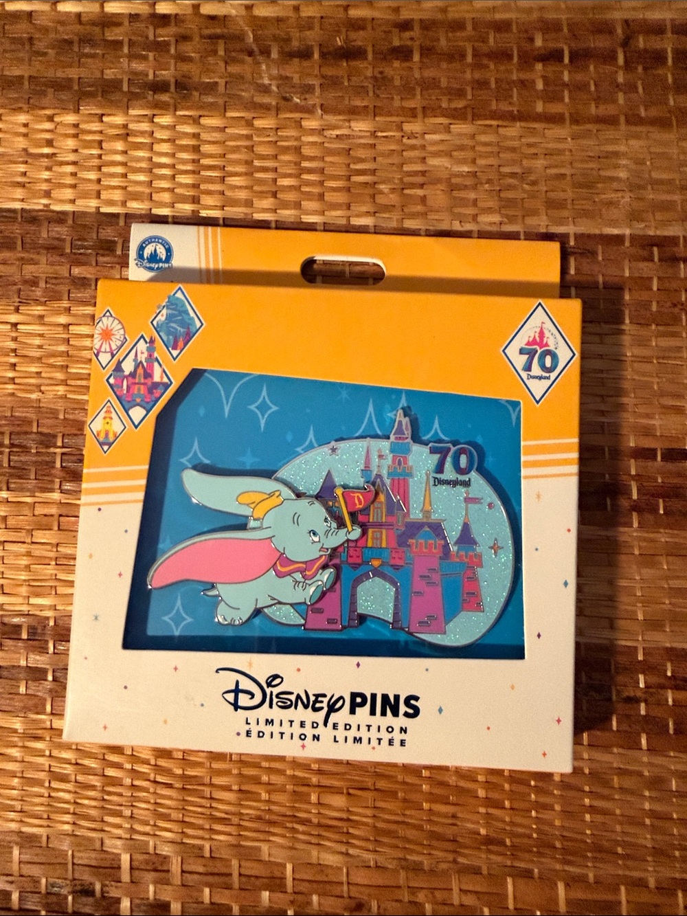 Disney Dumbo 70th Anniversary Collector Pin – Blue & Pink